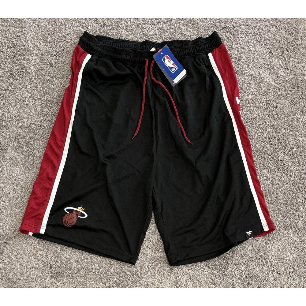Miami Heat 3XL Black Fanatics Big&Tall Referee Iconic Mesh Shorts Mens Size 2XL